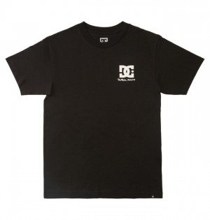 DC BLABAC x Wes Heritage Men's T Shirts Black | YFOALW823
