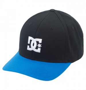 DC Cap Star Seasonal Flexfit Men's Hats Blue | UWQBYI815