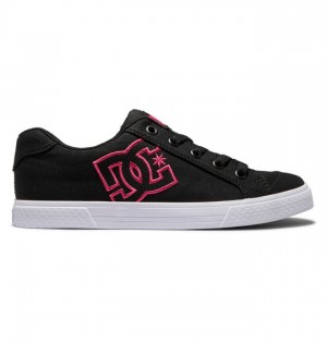 DC Chelsea Women's Sneakers Black / Pink / Black | XPTDBQ817