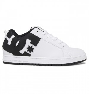 DC Court Graffik Men's Sneakers White / Black / Black | XBUNDQ573