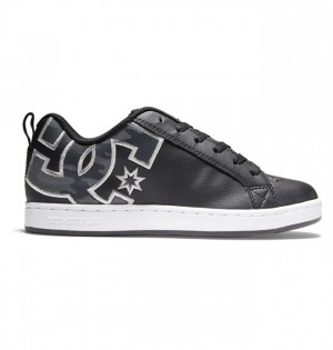 DC Court Graffik Women's Sneakers Black Camo | QATHLW632