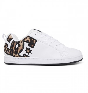 DC Court Graffik Women's Sneakers Leopard | FVRAJX741