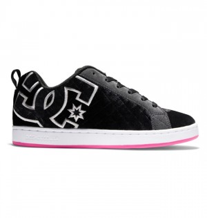 DC Court Graffik Women's Sneakers White / Black / Pink | YKTABF602