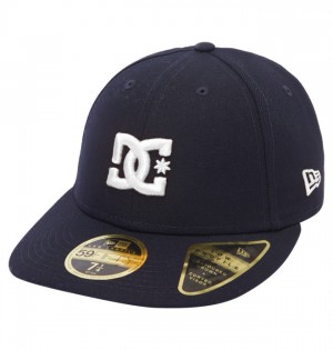 DC DC Lo Pro New Era Fitted Men's Hats Navy / White | DEYLMQ903