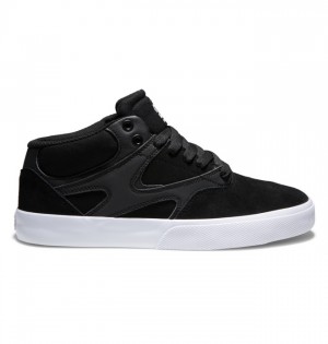 DC Kalis Vulc MID Mid-Top Men's Skate Shoes Black / Black / White | RVQCOK460