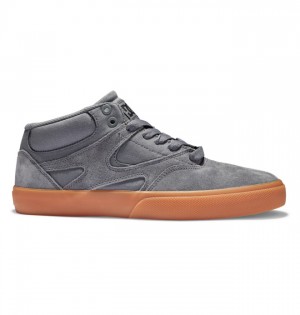 DC Kalis Vulc MID Mid-Top Men's Skate Shoes Grey | SXAUJD301