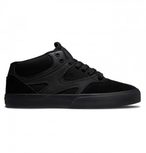 DC Kalis Vulc MID Mid-Top Men's Skate Shoes Black / Black / Black | PUFTEC634