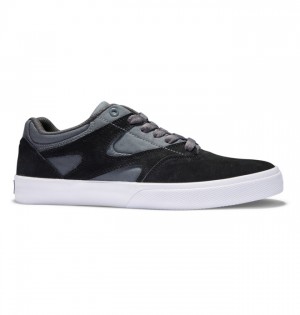 DC Kalis Vulc Men's Skate Shoes Black / Grey / White | ZVMIQO427