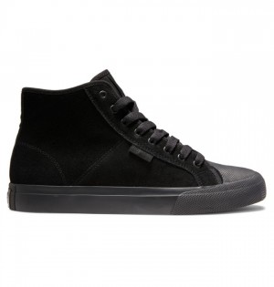 DC Manual Hi RT High Top Men's Skate Shoes Black / Black | TEPZAL301