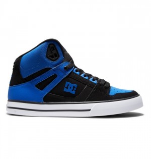 DC Pure High-Top Men's Sneakers Black / Royal | BPKWSC570