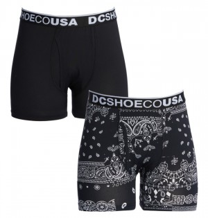 DC The Performer 2-Pack Boxers Men's Brief Black | ZNRWIA489