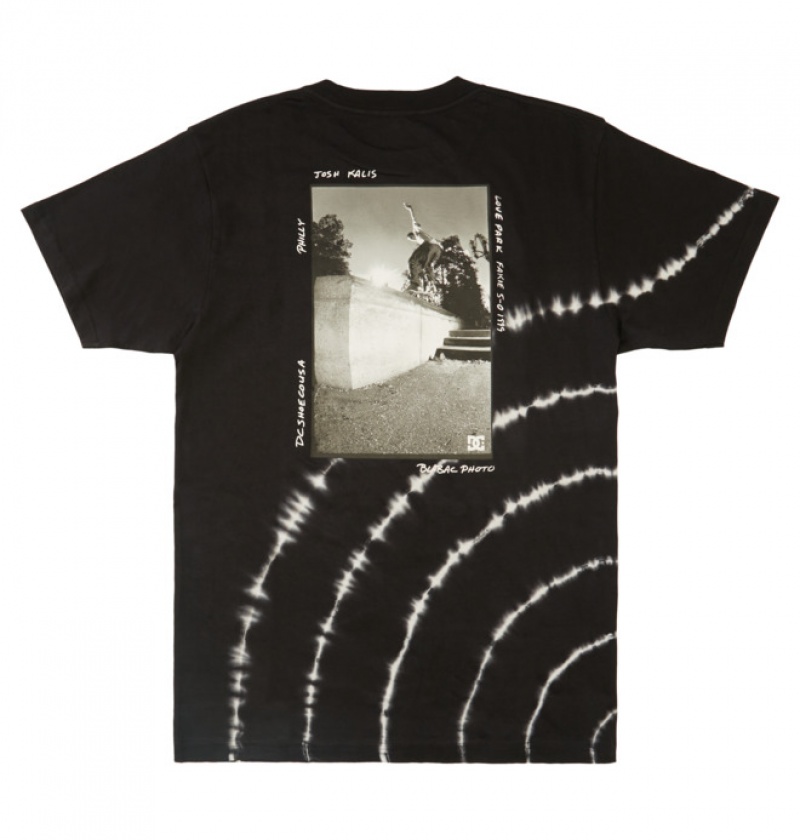 DC BLABAC x Kalis Love Heritage Men's T Shirts Black / White | EQPVRZ127