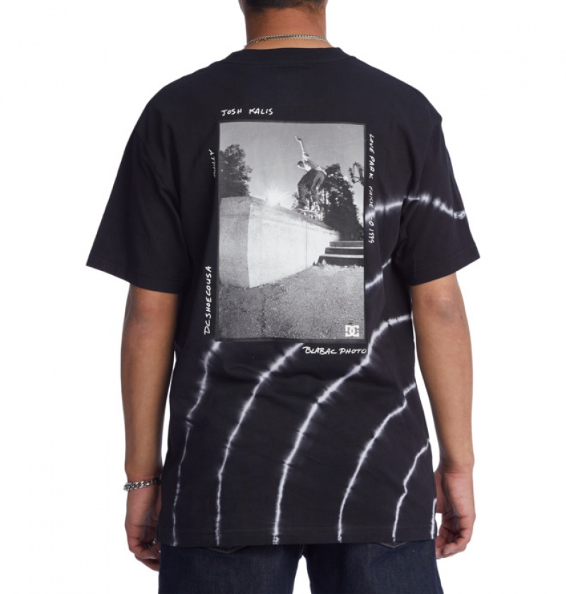DC BLABAC x Kalis Love Heritage Men's T Shirts Black / White | EQPVRZ127