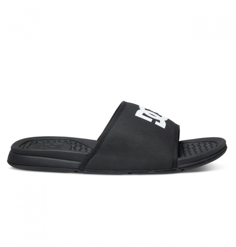 DC Bolsa Men's Slides Black | KFMEBV531