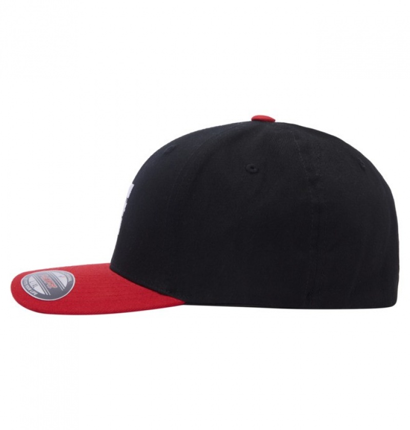 DC Cap Star Flexfit® Kids' Hats Black / Red | PFAUSZ315