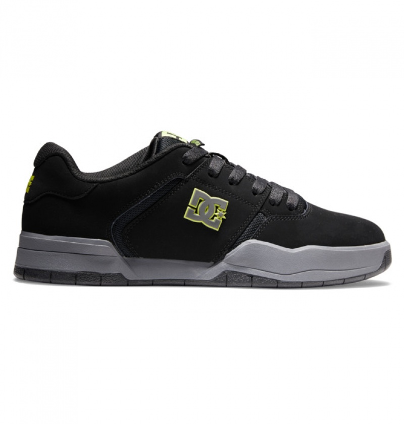 DC Central Men\'s Sneakers Black / Grey / Green | GAIKNX283