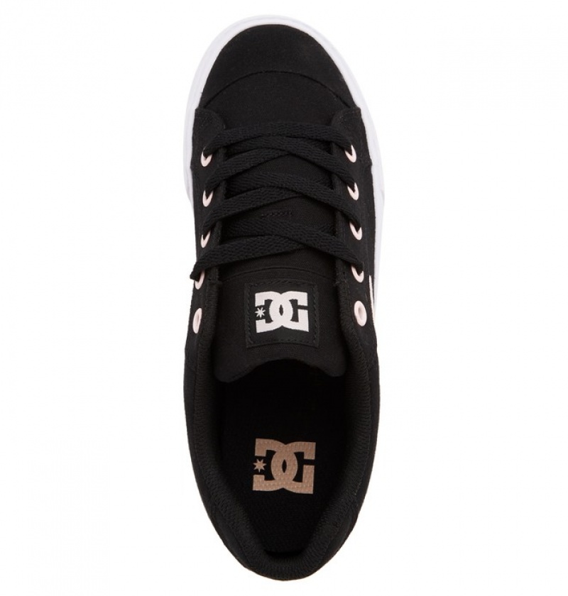DC Chelsea Women's Sneakers Black / Pink | RPCXNQ906