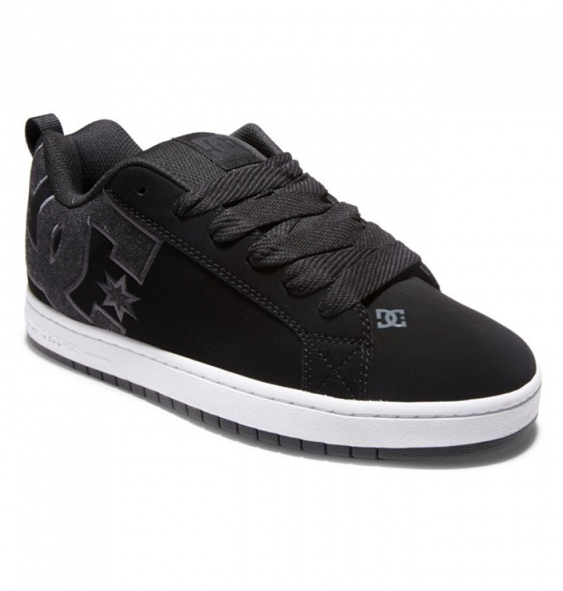 DC Court Graffik Men's Sneakers Black Blue | NMPVKI190