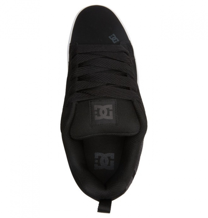 DC Court Graffik Men's Sneakers Black Blue | NMPVKI190