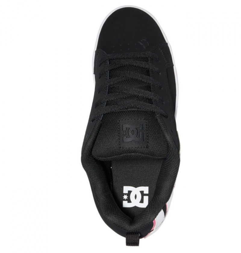 DC Court Graffik Women's Sneakers Black / Pink / Pink | KUWYEN491