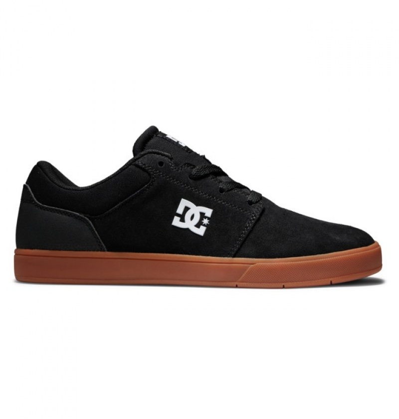 DC Crisis 2 Suede Men\'s Skate Shoes Black | EXDVLH063