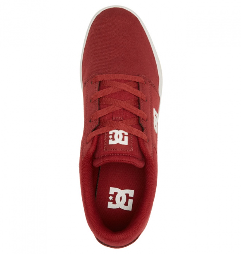 DC Crisis 2 Suede Men's Skate Shoes Red | NZOPHQ592