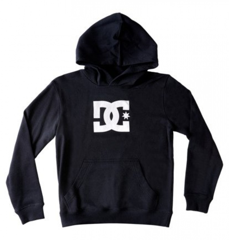 DC DC Star Kids' Hoodies Black | OGYSUK569