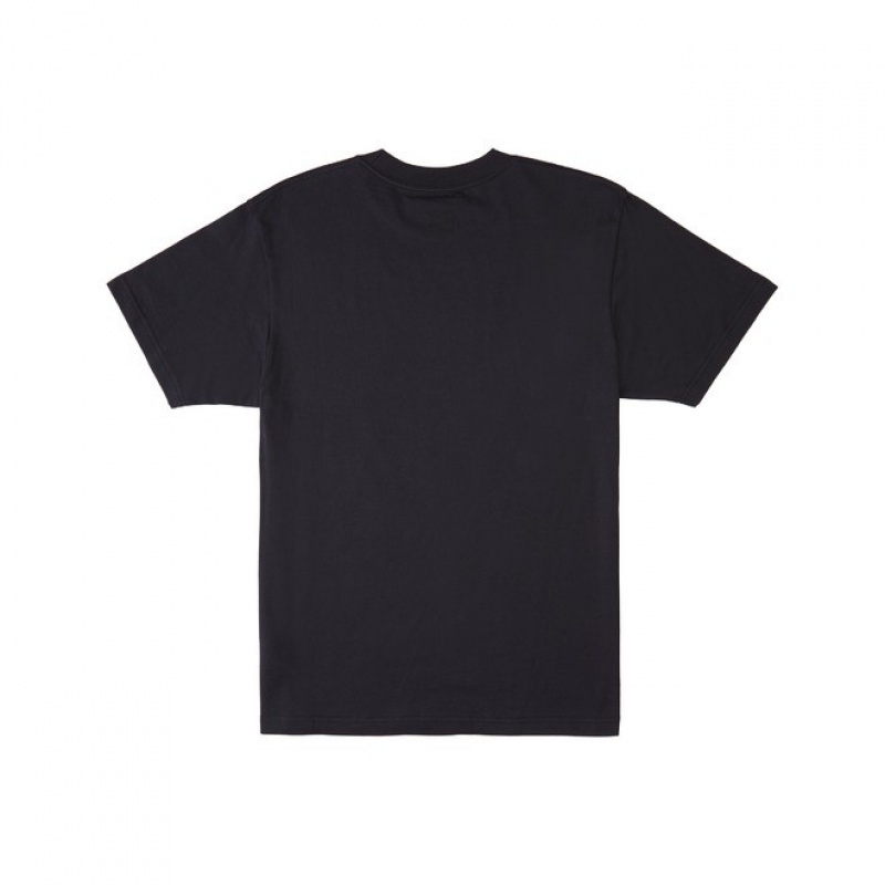 DC DC Star Pilot Men's T Shirts Black | SZCXQF856