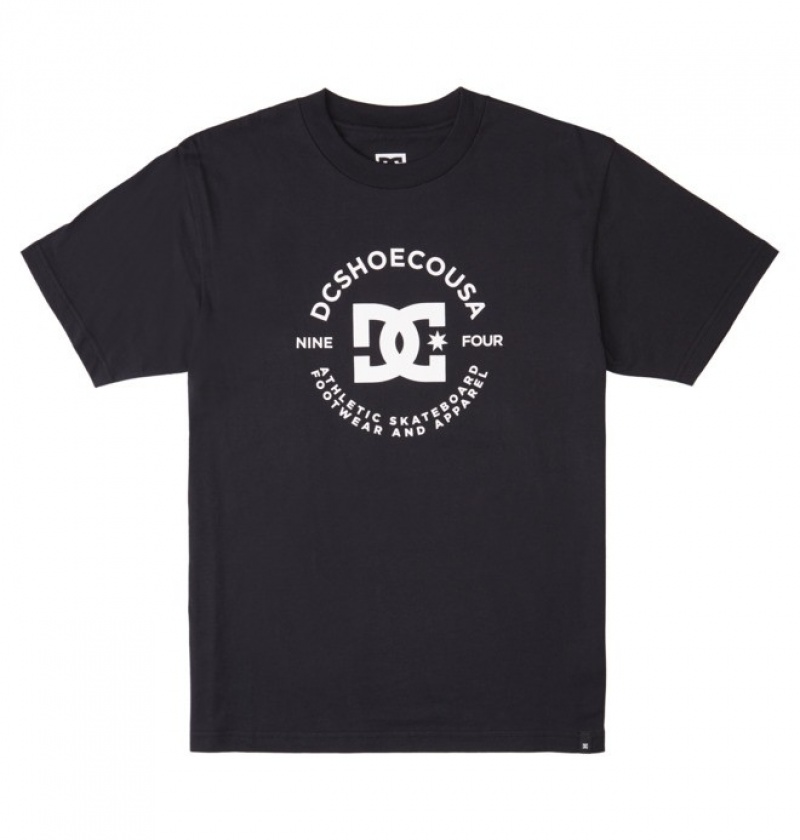 DC DC Star Pilot Men\'s T Shirts Black | SZCXQF856