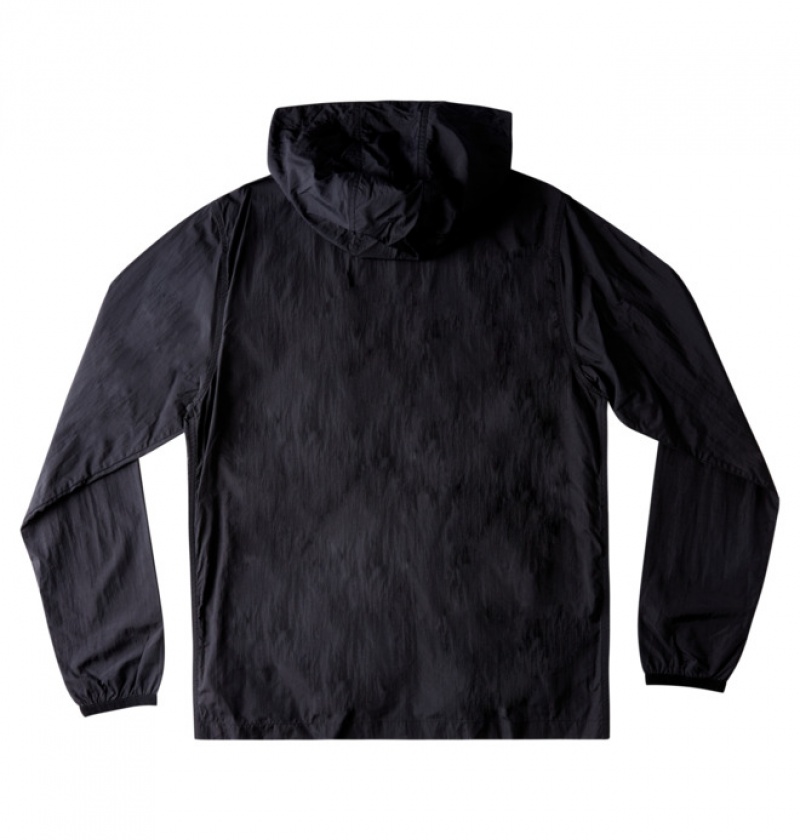 DC Dagup Pack Water-Resistant Windbreaker Men's Jackets Black | PXQCIV246