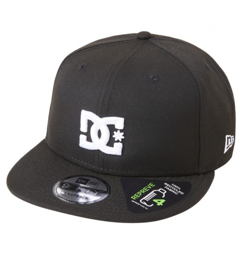 DC Empire Fielder Snapback Men\'s Hats Black | GDOJZE082