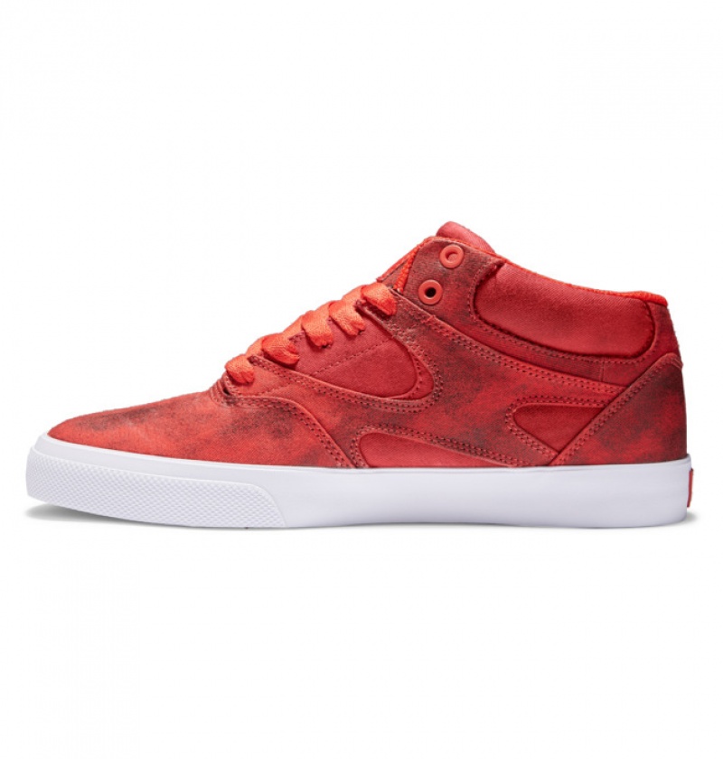 DC Kalis Vulc MID Mid-Top Men's Skate Shoes Red | TBHUZM728