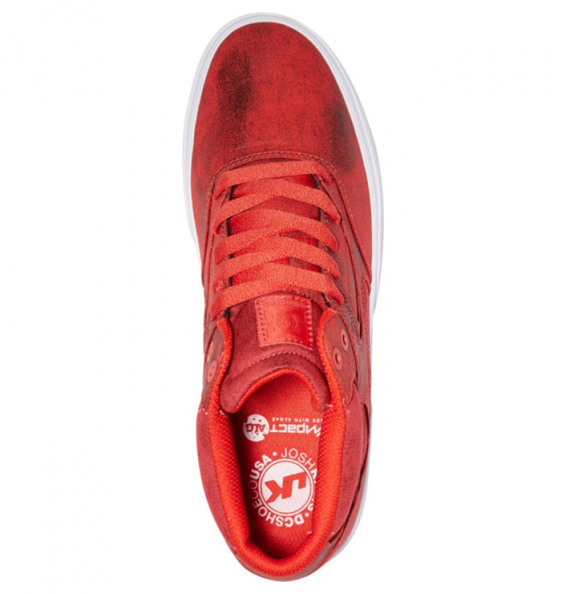 DC Kalis Vulc MID Mid-Top Men's Skate Shoes Red | TBHUZM728