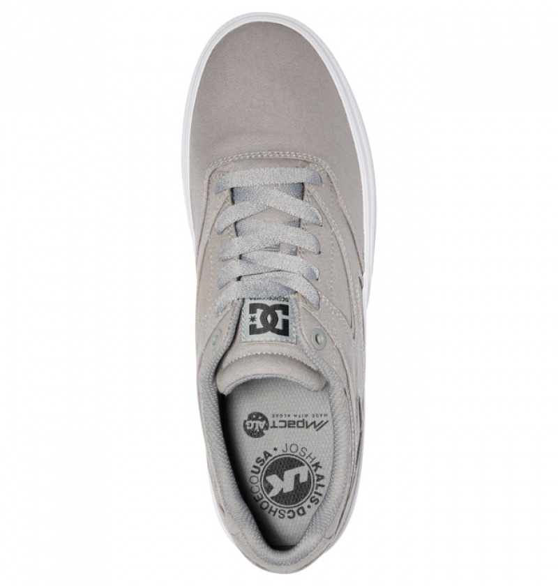 DC Kalis Vulc Men's Skate Shoes Grey | ASDZCK480