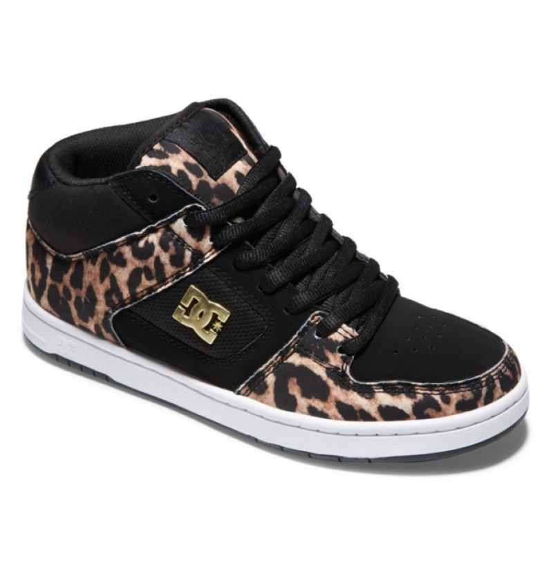 DC Manteca 4 MID Mid-Top Women's Sneakers Leopard | BUAYIC340