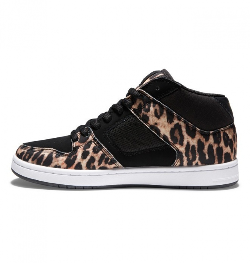 DC Manteca 4 MID Mid-Top Women's Sneakers Leopard | BUAYIC340