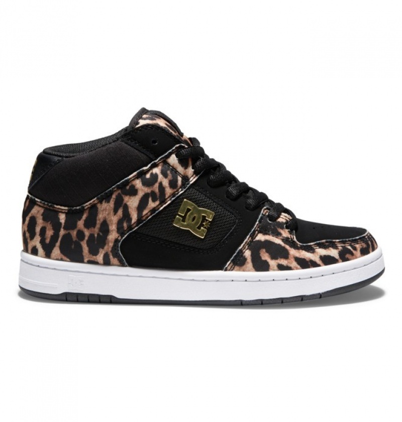 DC Manteca 4 MID Mid-Top Women\'s Sneakers Leopard | BUAYIC340