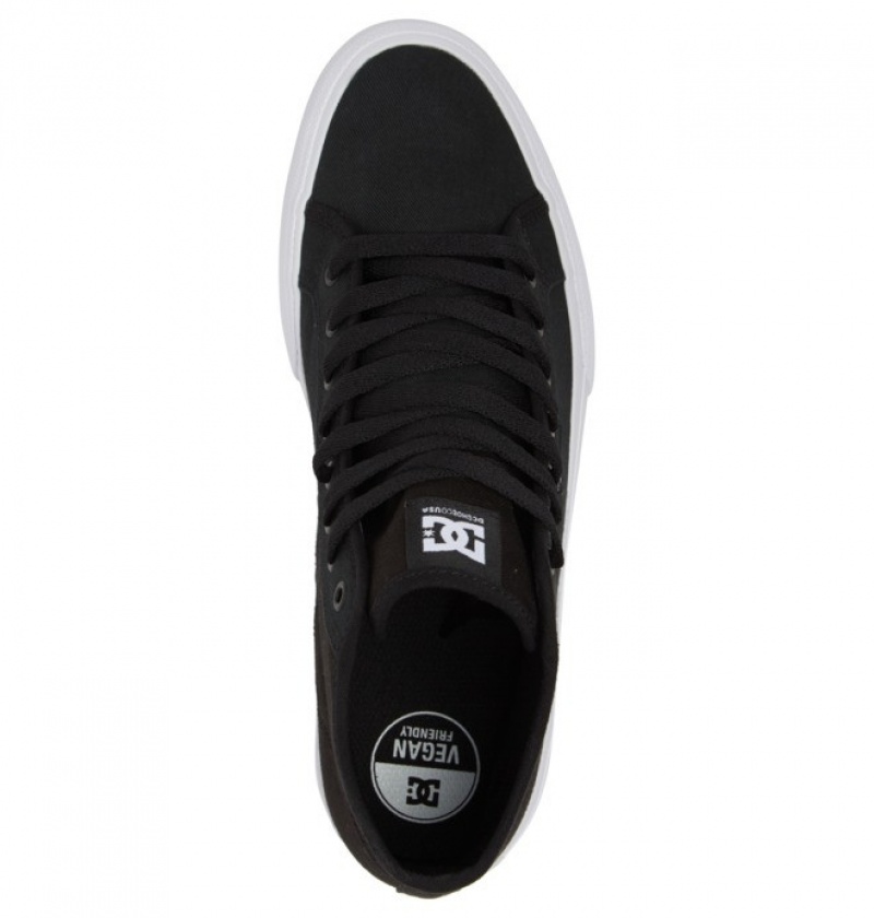 DC Manual HI High-Top Refibra Men's Sneakers Black / White | JMOHED157