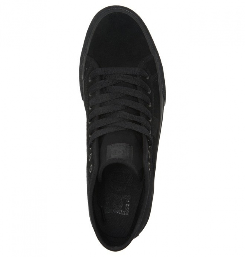 DC Manual High Top Suede Men's Sneakers Black / Black / Black | IFMNJW051