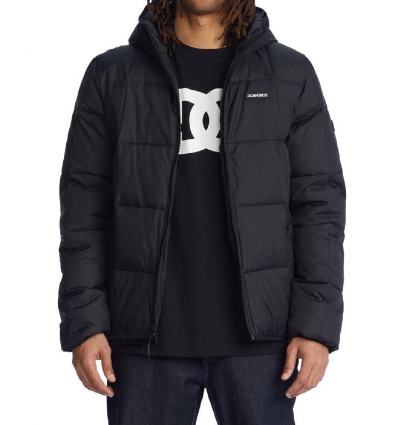 DC Square Up Puffer 2 Men's Jackets Black | OHPJDW250