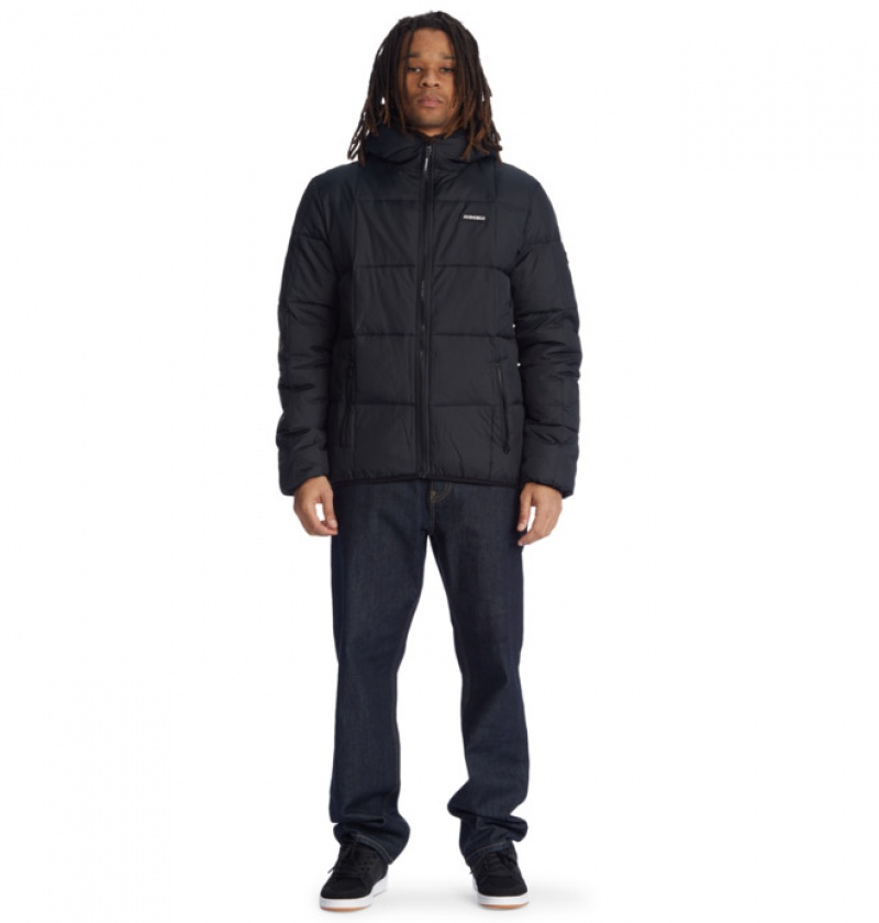 DC Square Up Puffer 2 Men's Jackets Black | OHPJDW250