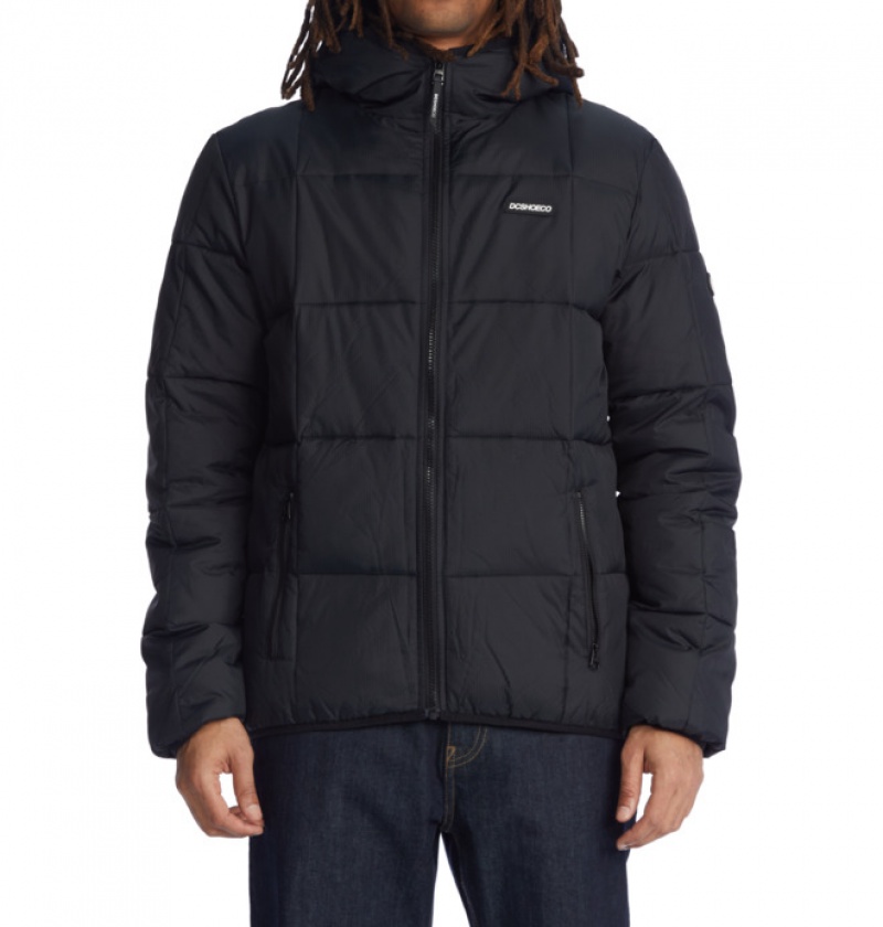 DC Square Up Puffer 2 Men's Jackets Black | OHPJDW250