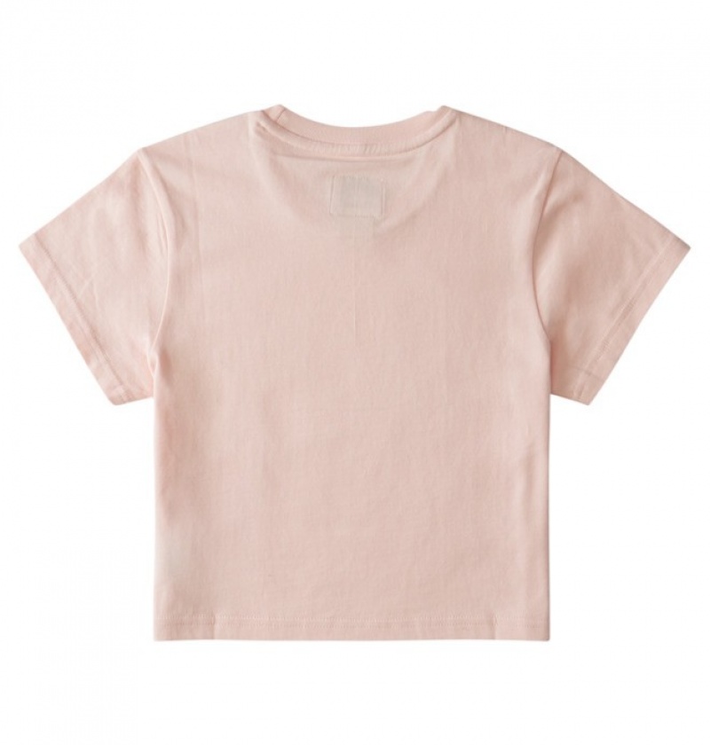DC Star Cropped Women's T Shirts Pink | JHPERK384