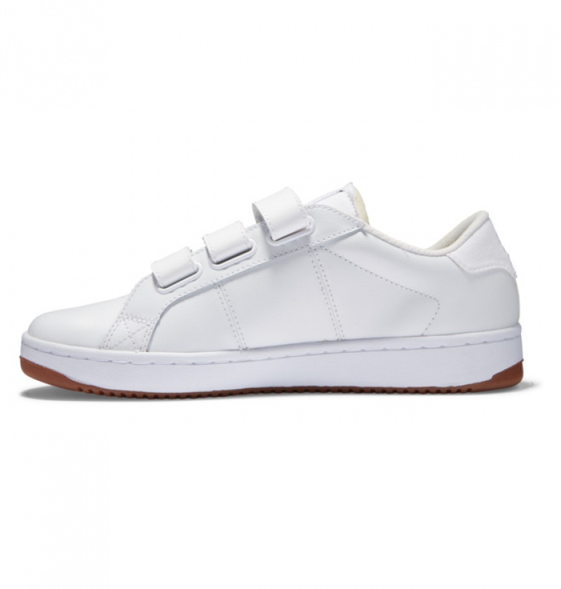 DC Striker Men's Sneakers White / White | ALMEUC625