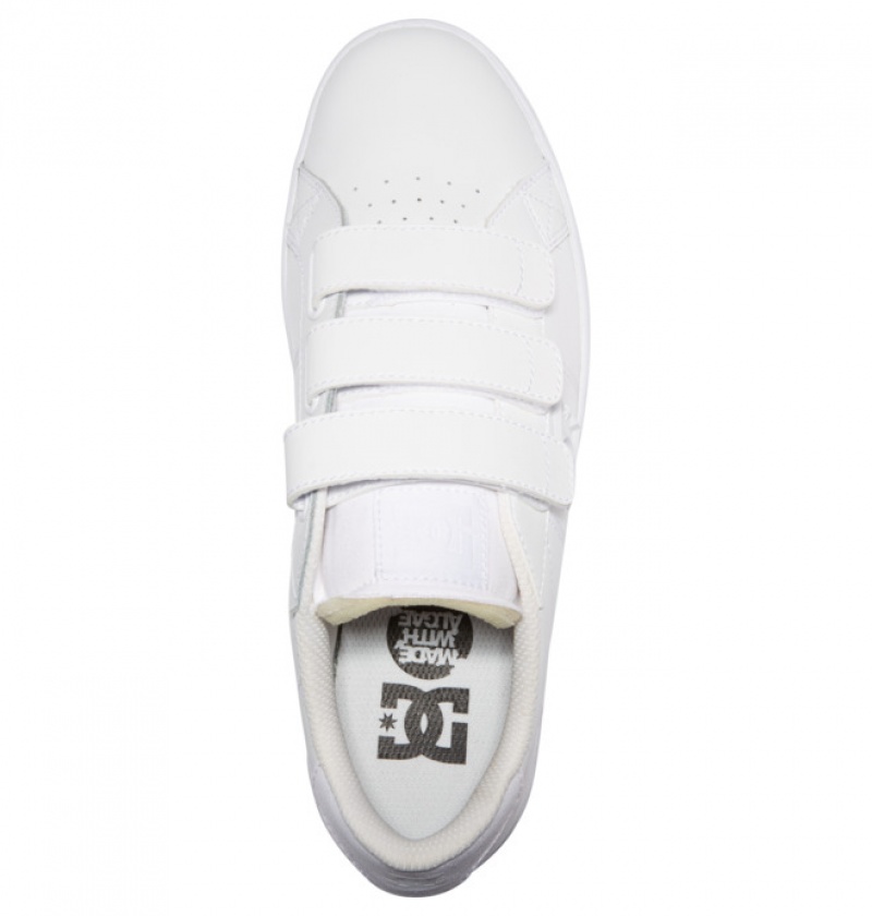 DC Striker Men's Sneakers White / White | ALMEUC625