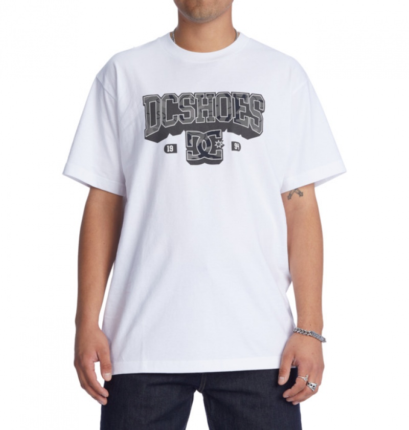 DC Strong Hold Heritage Men's T Shirts White | DCBROH978