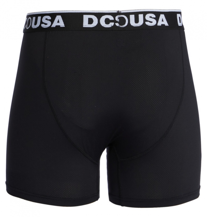 DC The Performer 2-Pack Boxers Men's Brief Black | ZNRWIA489