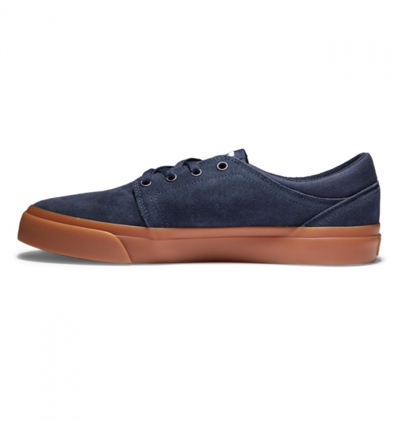 DC Trase Suede Men's Sneakers Navy | UWKXZO450