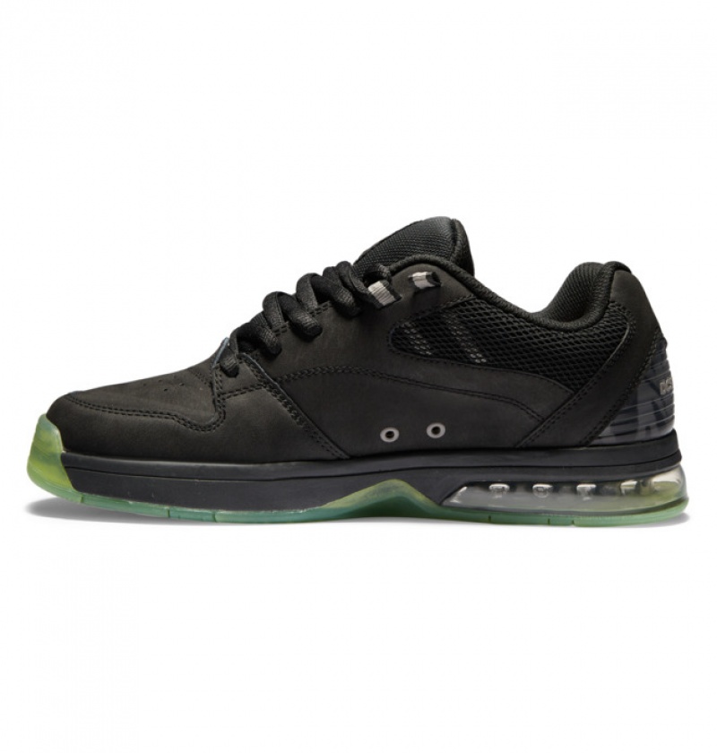 DC Versatile KB Men's Sneakers Black / Black / Green | EKLSNM063