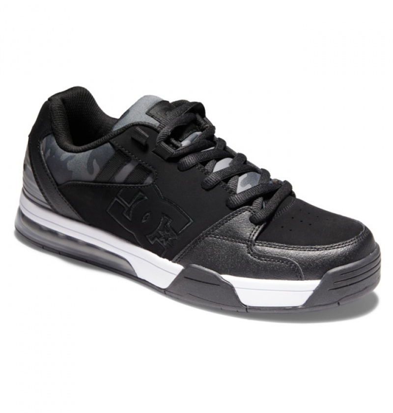 DC Versatile Men's Sneakers Black Camo | EWBPQI769